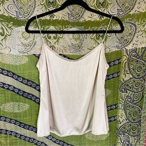 Vintage Y2K Elie Tahari Tan Silk Camisole Size Small